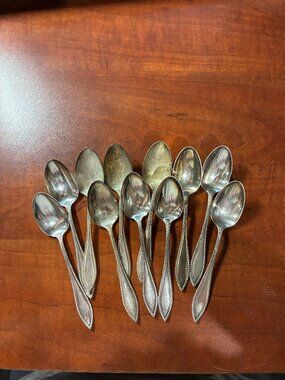 Lot of 11 1847 Rogers Bros. Silverplate Spoons